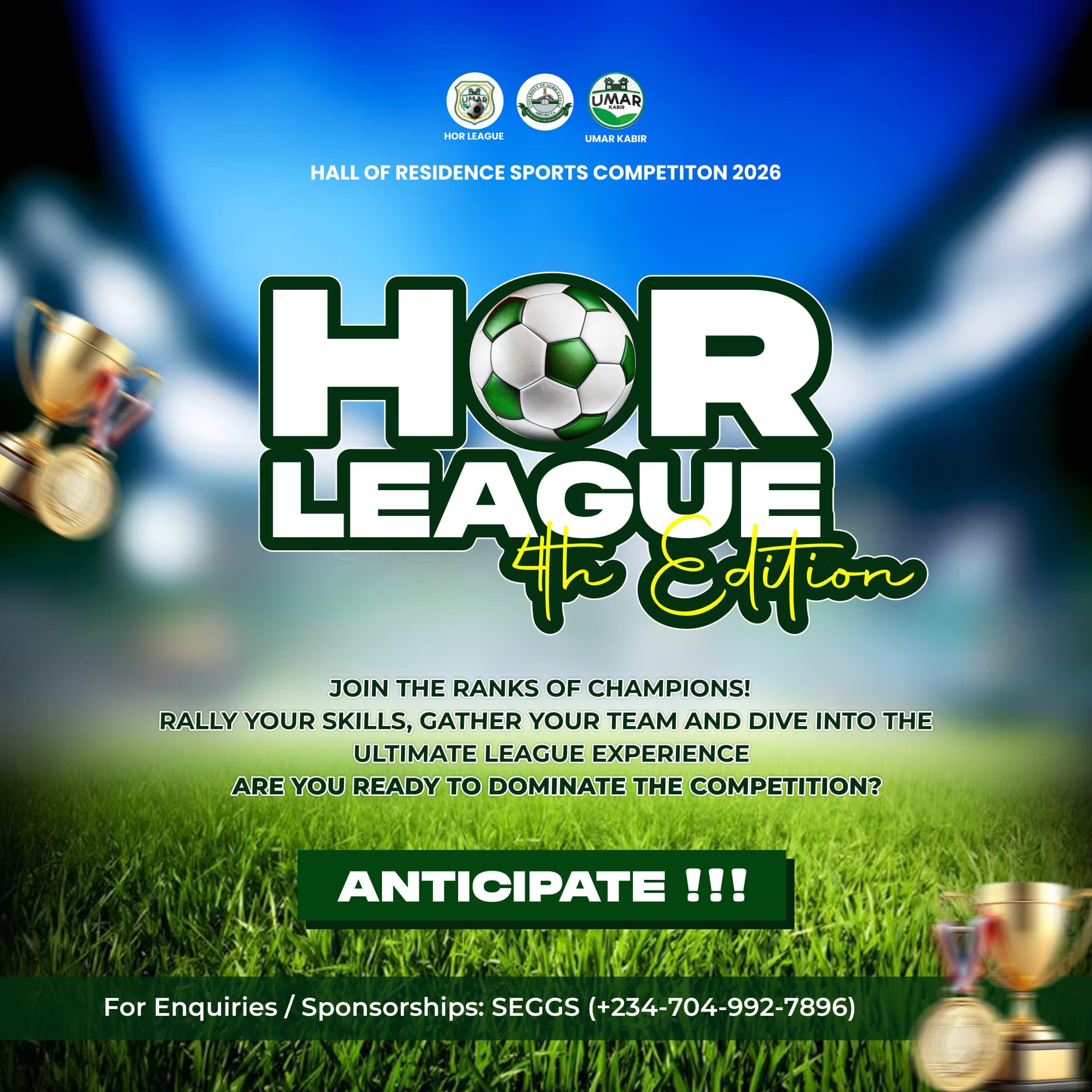 HOR League 4th Edition – Get Ready! ⚽️🏆